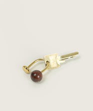 Load image into Gallery viewer, Accessories I Carl Auböck x SAGAN Vienna Stone Keychain Mars with Key I white background