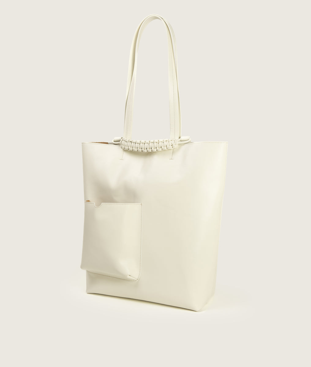 Pazar Book Tote Latte Smooth Leather – sagan-vienna