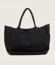 Load image into Gallery viewer, Pazar Tote XL Charcoal black plant dyed nylon I back view I white background