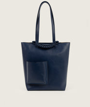 Load image into Gallery viewer, Pazar I Pazar Book Tote Indigo Blue I front view I white background