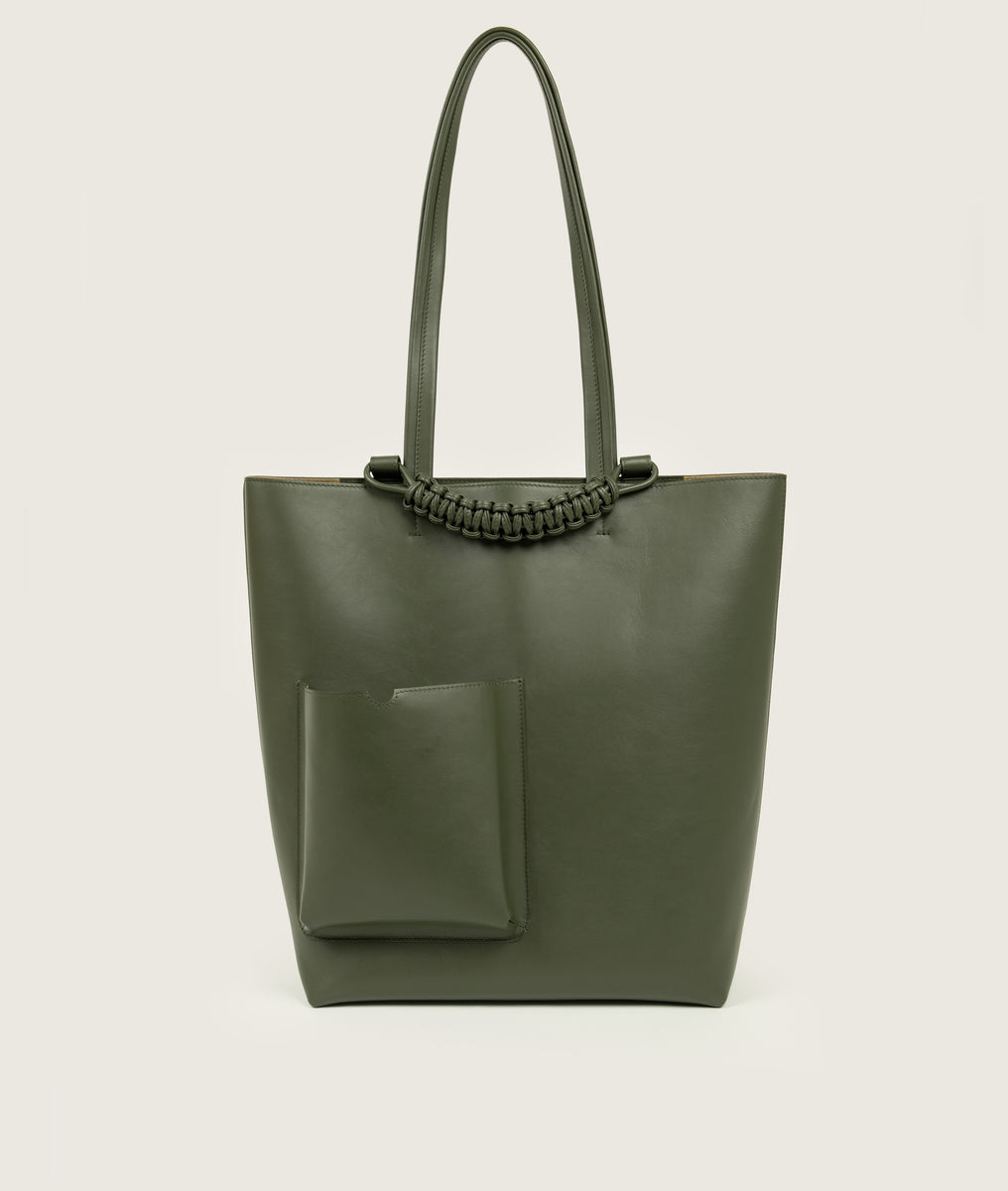 Pazar Book Tote Olive Green – sagan-vienna