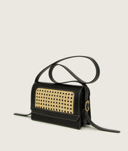 Load image into Gallery viewer, Vienna Crossbody M Black GRAPE LEATHER