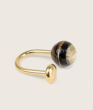 Load image into Gallery viewer, Accessories I Carl Auböck x SAGAN Vienna keychain sphere I with SAGAN Logoprint I white background