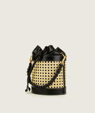 Load image into Gallery viewer, Vienna Bucket S Black GRAPE LEATHER