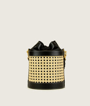 Load image into Gallery viewer, Vienna Bucket S Black GRAPE LEATHER