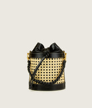 Load image into Gallery viewer, Vienna Bucket S Black GRAPE LEATHER