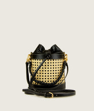 Load image into Gallery viewer, Vienna Bucket S Black GRAPE LEATHER