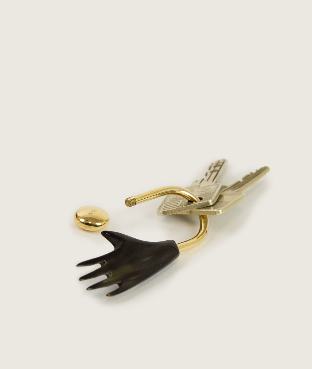 Carl Auböck x SAGAN Vienna keychain hand