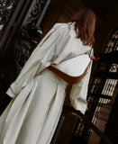 Load image into Gallery viewer, Furoshiki Crossbody Bag M Canvas Ivory-Caramello