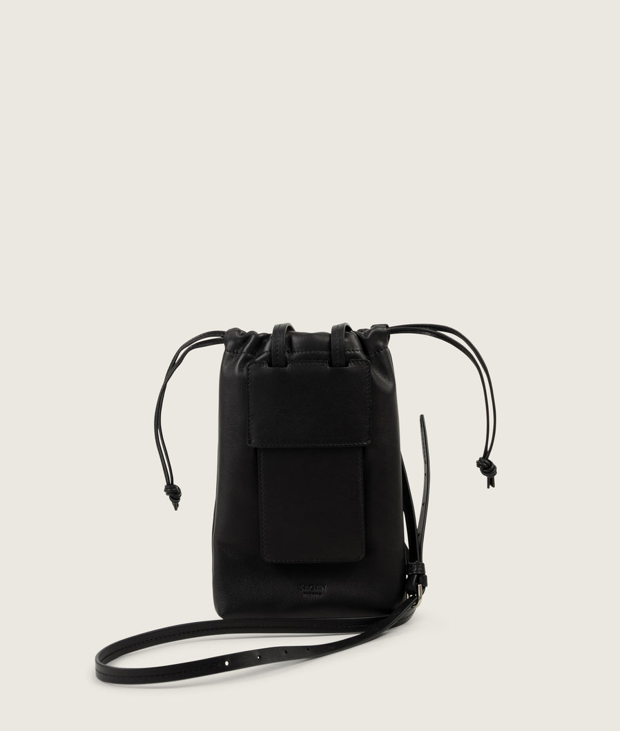 FORMA I Bourse Bag I Black I front view I white background