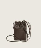 Load image into Gallery viewer, FORMA I Bourse Bag Espresso I Espresso color I back view I white background