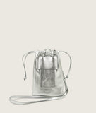 Load image into Gallery viewer, Bourse Bag Silver Soft Lamb Leather