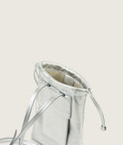 Load image into Gallery viewer, Bourse Bag Silver Soft Lamb Leather