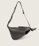 Load image into Gallery viewer, Furoshiki Crossbody Bag M  Espresso Soft Leather