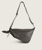 Load image into Gallery viewer, Furoshiki Crossbody Bag M  Espresso Soft Leather