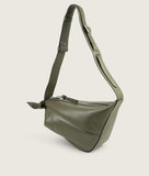 Load image into Gallery viewer, Furoshiki Crossbody Bag M Olive Soft Leather