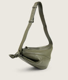 Load image into Gallery viewer, Furoshiki Crossbody Bag M Olive Soft Leather