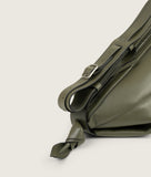 Load image into Gallery viewer, Furoshiki Crossbody Bag M Olive Soft Leather