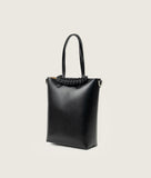 Load image into Gallery viewer, Pazar Tote Nano Grape leather Black with black stitching