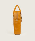 Load image into Gallery viewer, GUT OGGAU x SAGAN Vienna bag orange I orange I from aside I white background