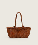 Load image into Gallery viewer, Pazar Tote Boat Tan Handwoven Leather
