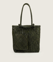 Load image into Gallery viewer, Pazar Book Tote Handwoven Olive