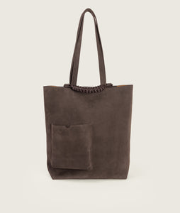 Pazar Book Tote Suede Cacao