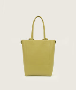 Pazar I Pazar Tote Nano Pistachio I back view I showing strap detail I white background