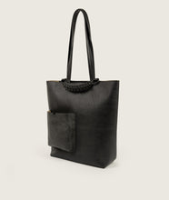 Load image into Gallery viewer, Pazar I Pazar Book Tote Antique Black I side view I white background