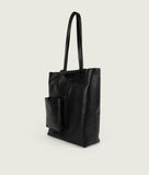 Load image into Gallery viewer, Pazar Book Tote Packable Black Leather