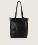 Load image into Gallery viewer, Pazar Book Tote Packable Black Leather