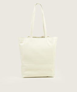Pazar I Pazar Book Tote Packable latte I back view I white background