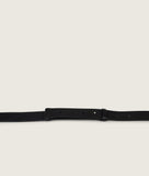 Load image into Gallery viewer, Pazar Magazine Tote Black I detail view I showing the adjustable strap in detail I white background
