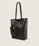 Load image into Gallery viewer, Pazar Book Tote Black Soft Leather