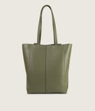 Load image into Gallery viewer, Pazar Book Tote Olive Green Soft Leather