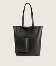 Load image into Gallery viewer, Pazar Book Tote Black Soft Leather