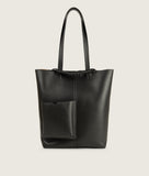 Load image into Gallery viewer, Pazar Book Tote Black Soft Leather