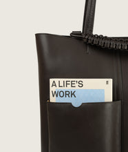Load image into Gallery viewer, Pazar Book Tote Espresso Soft Leather