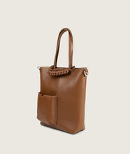 Load image into Gallery viewer, Pazar Book Tote Nano Caramello Soft Leather