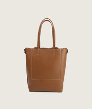 Load image into Gallery viewer, Pazar Book Tote Nano Caramello Soft Leather
