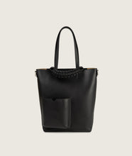 Load image into Gallery viewer, Pazar Book Tote Nano Black Soft Leather