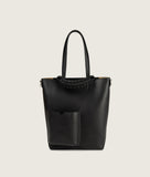 Load image into Gallery viewer, Pazar Book Tote Nano Black Soft Leather
