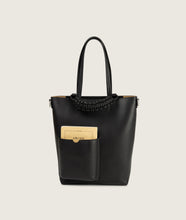 Load image into Gallery viewer, Pazar Book Tote Nano Black Soft Leather