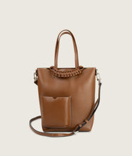 Load image into Gallery viewer, Pazar Book Tote Nano Caramello Soft Leather