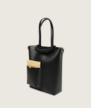 Load image into Gallery viewer, Pazar Book Tote Nano Black Soft Leather