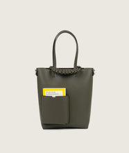 Load image into Gallery viewer, Pazar Book Tote Nano Olive Soft Leather