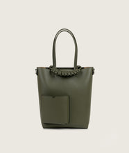 Load image into Gallery viewer, Pazar Book Tote Nano Olive Soft Leather