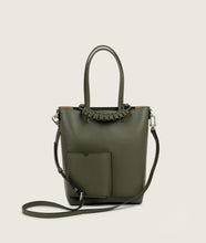 Load image into Gallery viewer, Pazar Book Tote Nano Olive Soft Leather