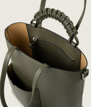Load image into Gallery viewer, Pazar Book Tote Nano Olive Soft Leather