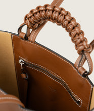 Load image into Gallery viewer, Pazar Book Tote Nano Caramello Soft Leather